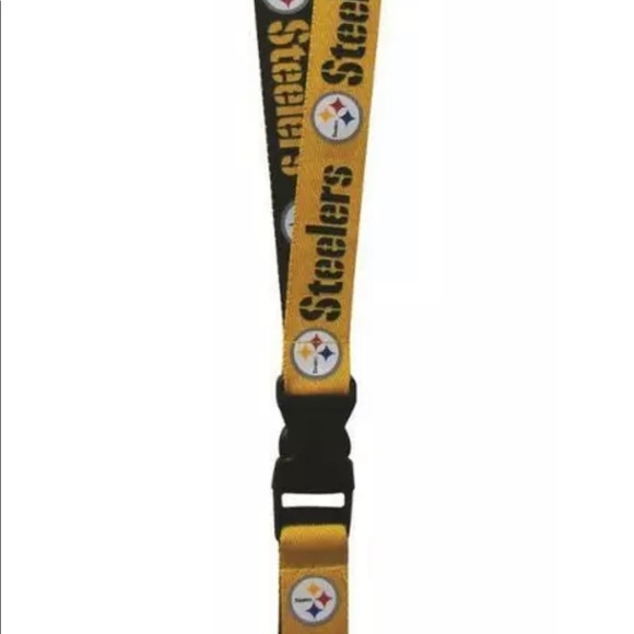 Steelers Double Sided Lanyard - Picture 2 of 3